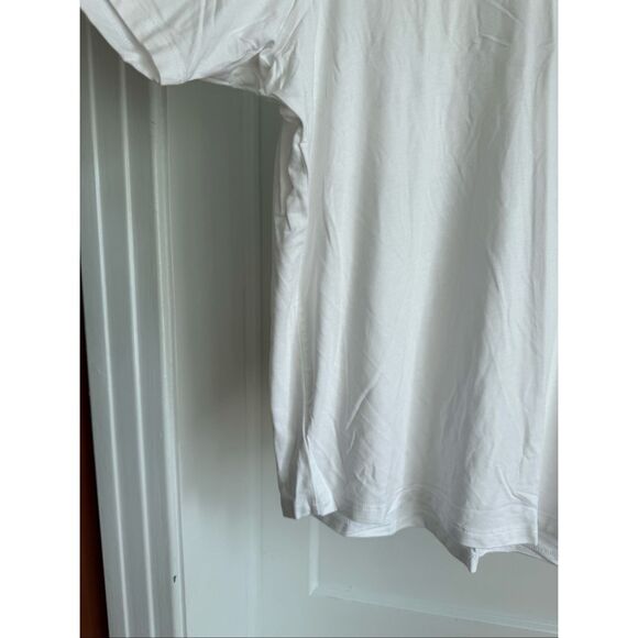 Universal Standard White Martha V-Neck Stovepipe Sleeve T-Shirt sz XL NWT - Picture 7 of 12